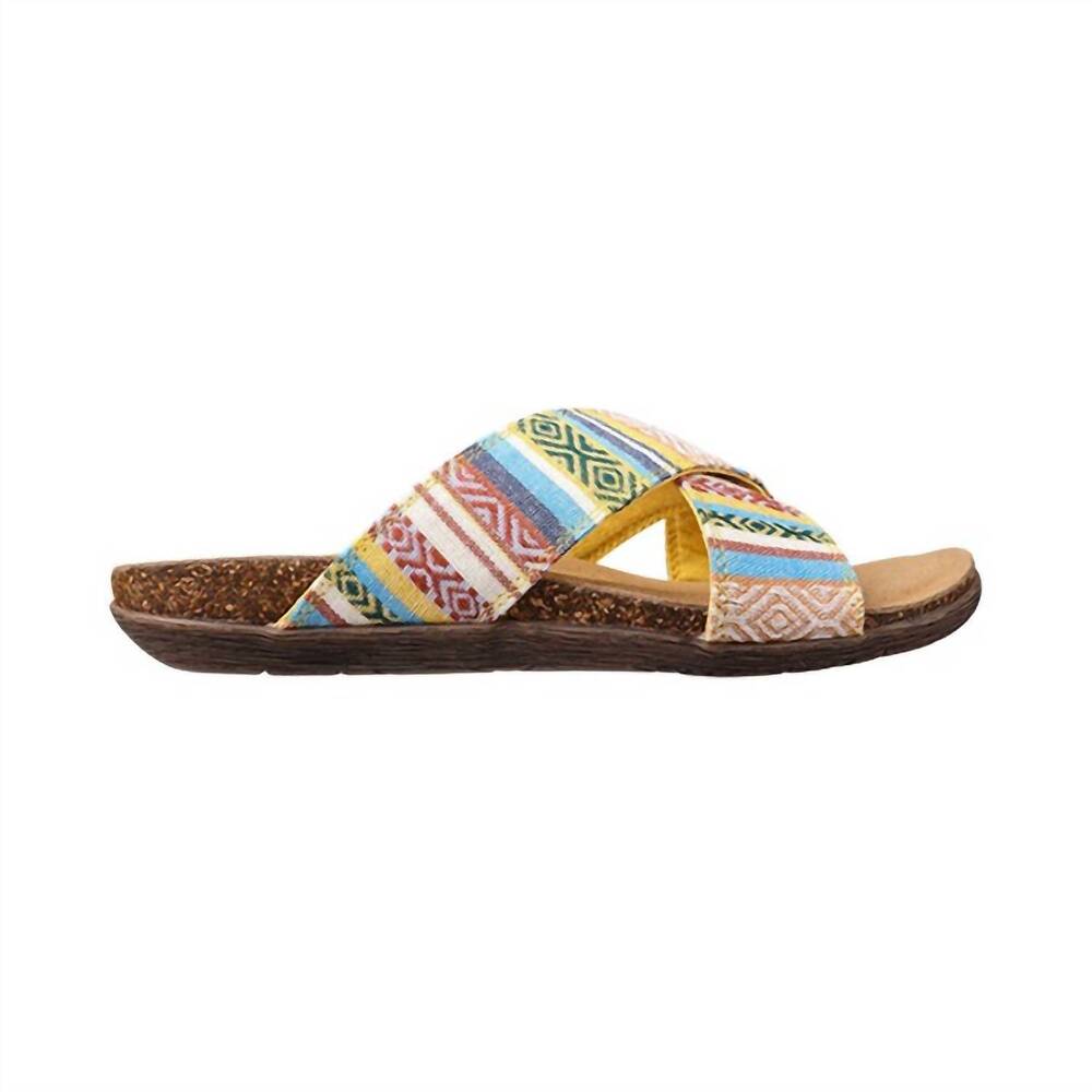 NEW LAMO women's leyla crossband sandal in yellow